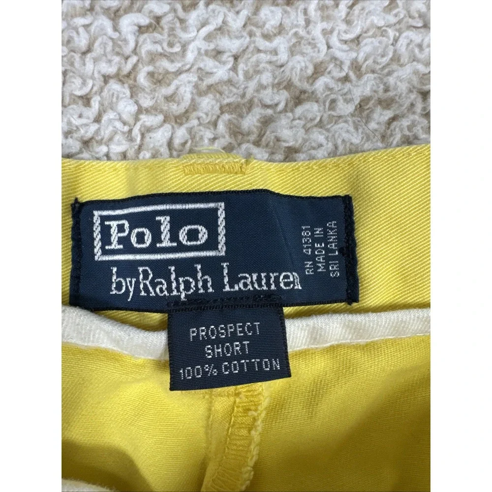 Polo Ralph Lauren Mens Shorts Size 38 Yellow Chino Classic Fit  9